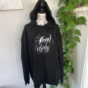 Black “Angel Baby” Hoodie size XL